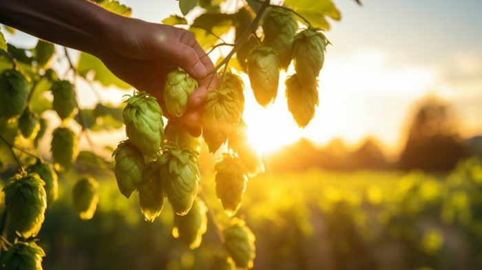 when to pick hops