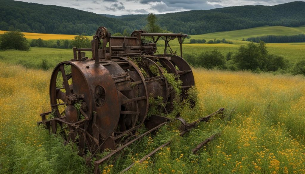 Bruff hop picking machine history