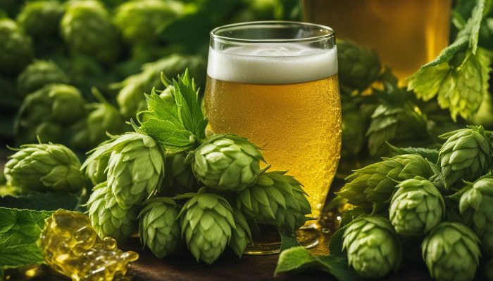 are hops in lager