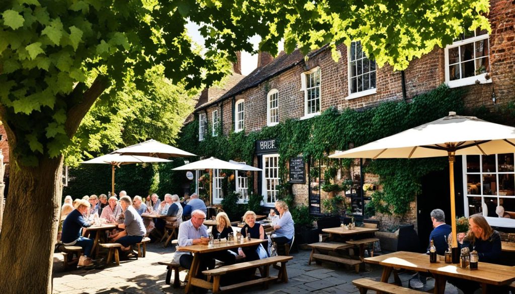 Pubs with beer garden Rye Kent