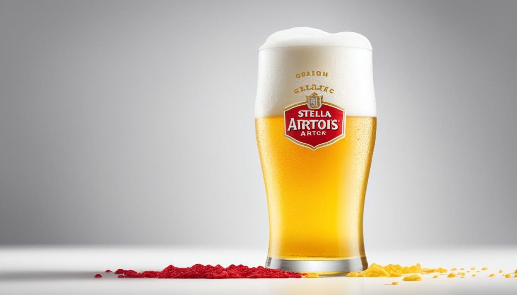 Calories in pint of Stella Artois
