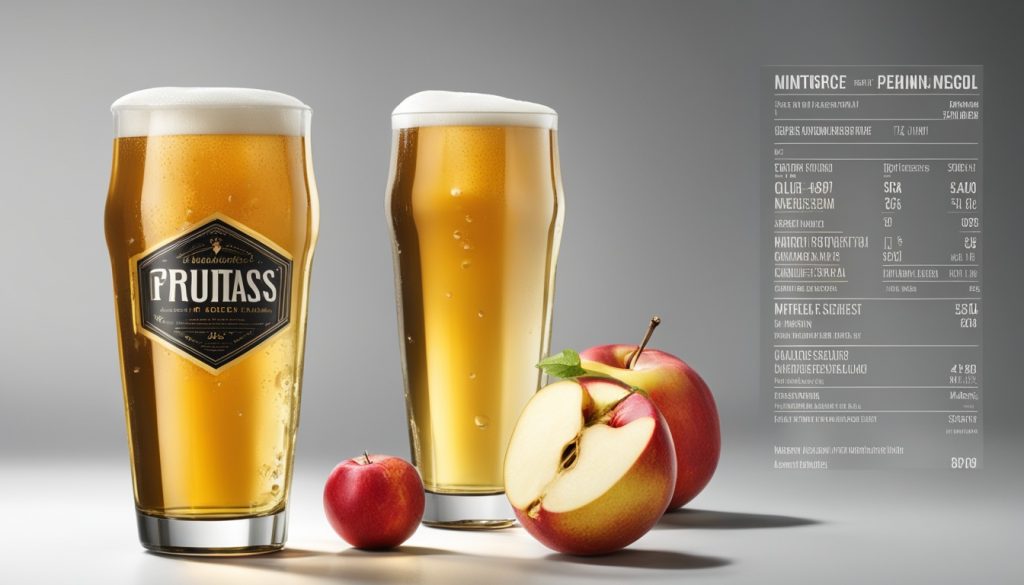 cider calorie content