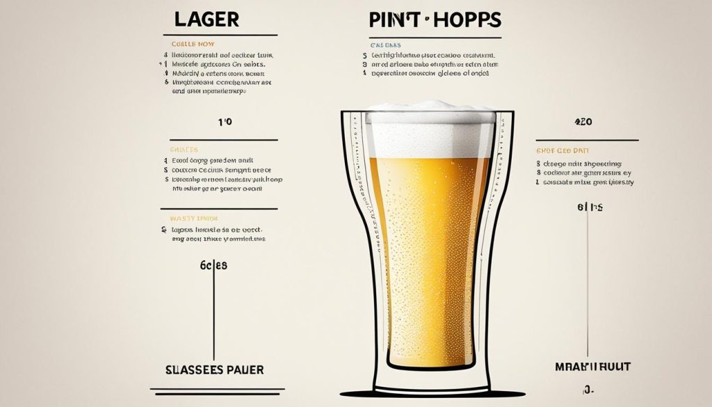 lager calorie content information
