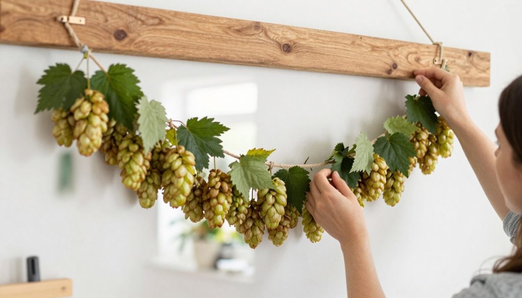 Dried Hop Garland (Hop Bine) for Decoration Hukins Hops Dried Hop Garland (Hop Bine) for Decoration Hukins Hops